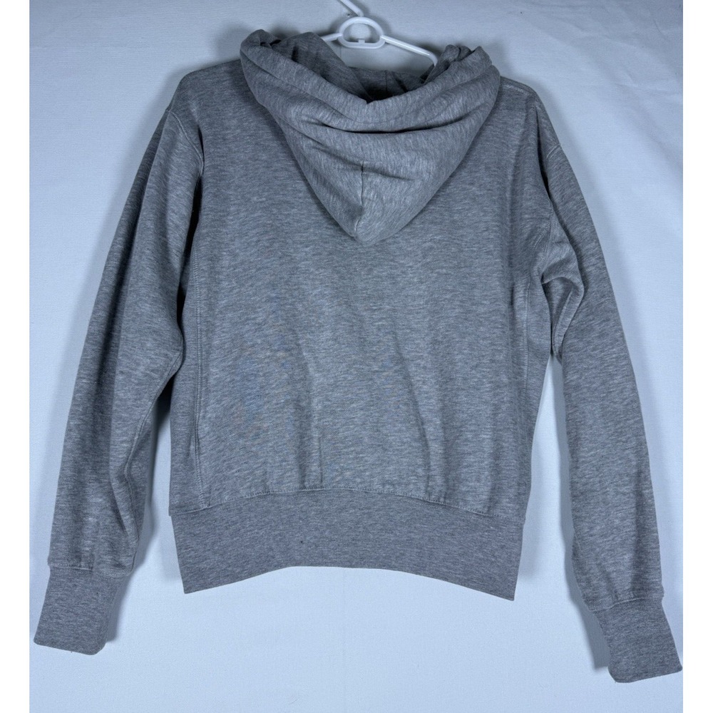 Polo Ralph Lauren Hoodie Womens Small Grey Full Zip Fleece Pony Logo Sweatshirt - Picture 2 of 7